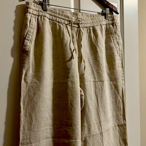 Sz 14 Talbots linen pants full length GUC